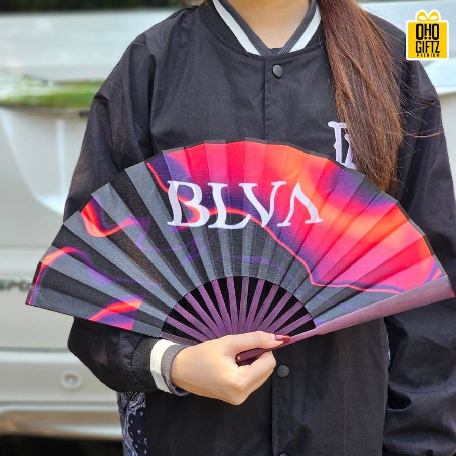 พัดจีน สกรีนภาพ ทำเป็นสินค้าพรีเมี่ยม ของชำร่วย ของที่ระลึก