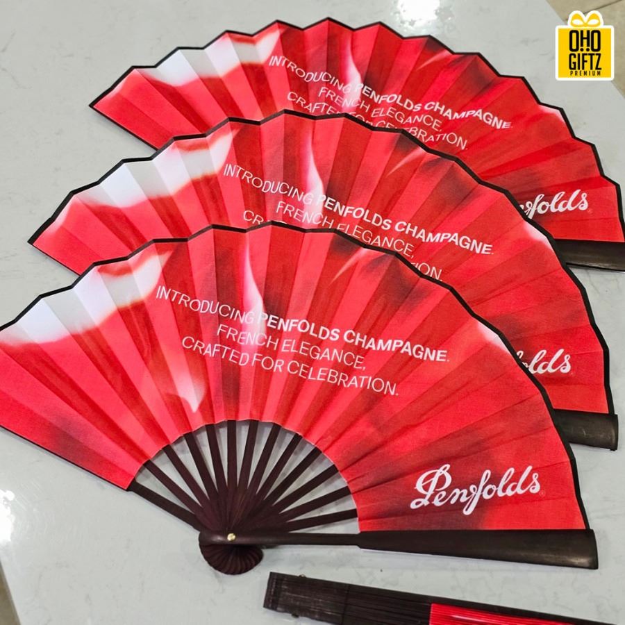 พัดจีน สกรีนภาพ ทำเป็นสินค้าพรีเมี่ยม ของชำร่วย ของที่ระลึก