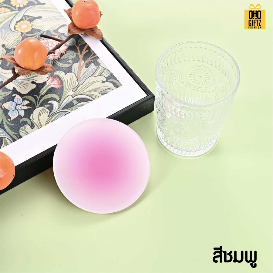 ที่รองแก้วอะคริลิคไล่สี สกรีนโลโก้ได้ พิมพ์ภาพได้