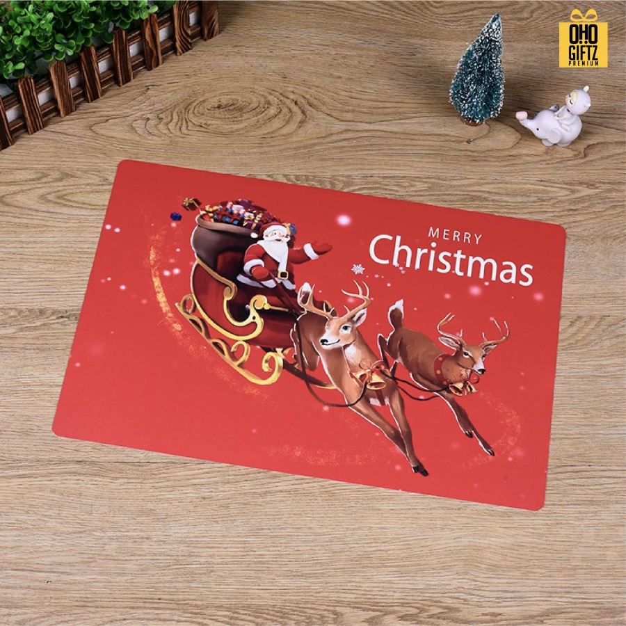 แผ่นรองจานอาหารพลาสติก PP พิมพ์ลายไม่จำกัดสี สกรีนชื่อ ทำเป็นของพรีเมี่ยมได้