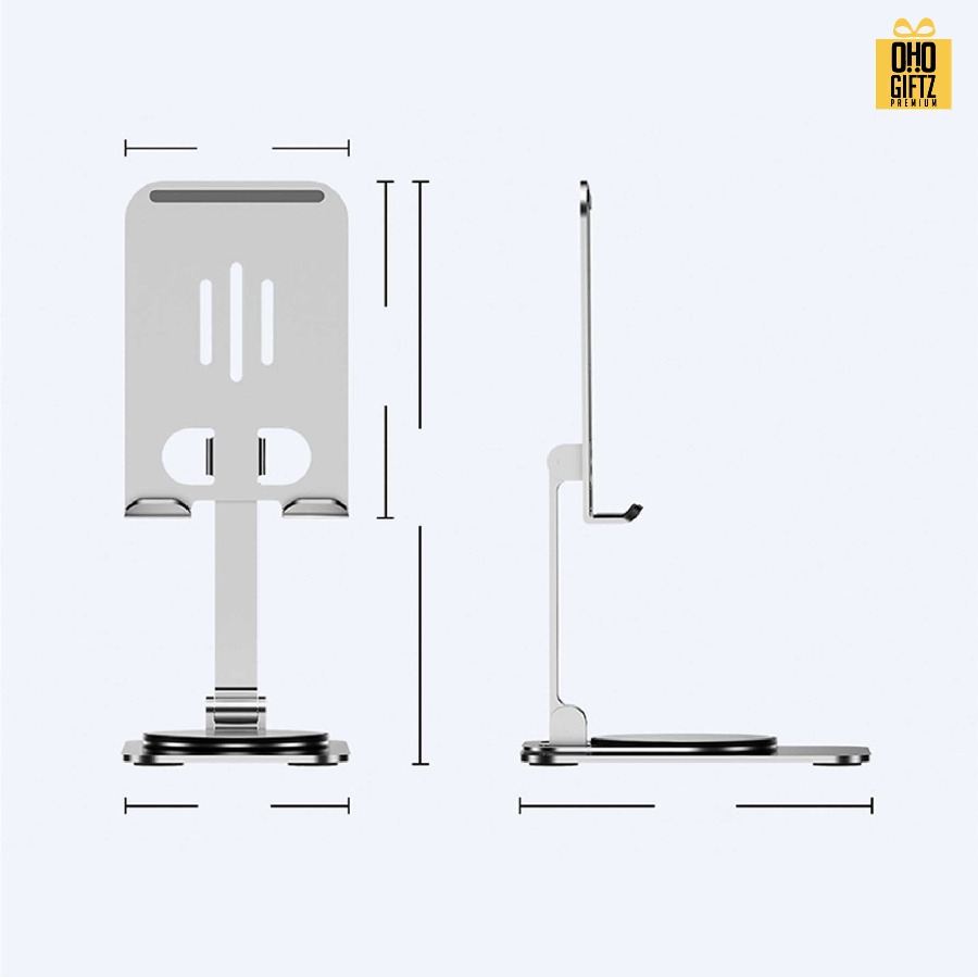 ที่วางมือถือโลหะ ฐานหมุนได้ สกรีนโลโก้ ทำเป็นของพรีเมี่ยมได้