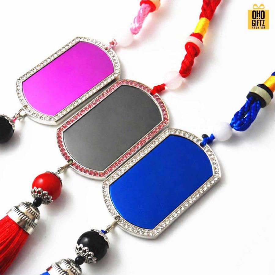 ป้ายห้อยพู่หน้ารถ เลเซอร์โลโก้ได้ สกรีนโลโก้ ทำเป็นของพรีเมี่ยมได้