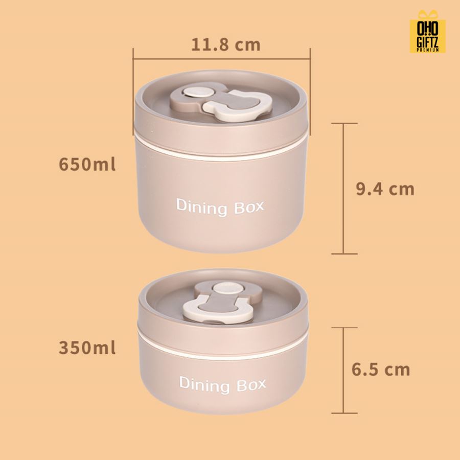 กล่องสแตนเลสใส่อาหาร สกรีนโลโก้  ทำเป็นของพรีเมี่ยมได้