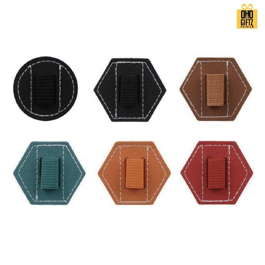 แผ่นหนัง PU ใส่ปากกาได้ สกรีนชื่อ สกรีนโลโก้ ทำเป็นของพรีเมี่ยมได้