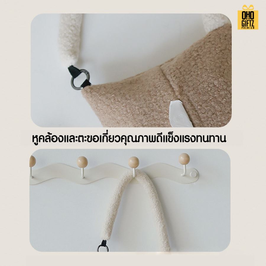 กระเป๋าผ้าใส่ทิชชู่แบบแขวนน่ารัก สกรีนโลโก้  ทำเป็นของพรีเมี่ยมได้