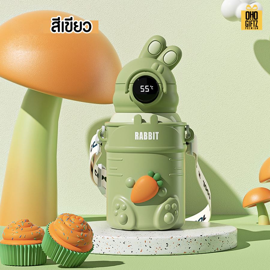 กระติกน้ำสแตนเลสเก็บร้อน-เย็น สกรีนชื่อ สกรีนโลโก้ ทำเป็นของพรีเมี่ยมได้ 