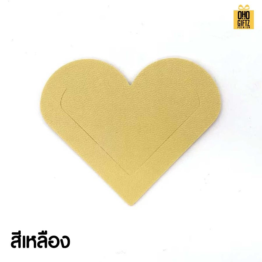 ที่คั่นหนังสือหัวใจ หนัง PU สกรีนโลโก้  ทำเป็นของพรีเมี่ยม