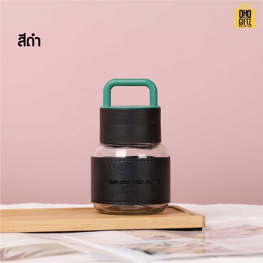 แก้วน้ำมีหูพร้อมปลอกจับ สกรีนโลโก้ ทำเป็นของพรีเมี่ยมได้