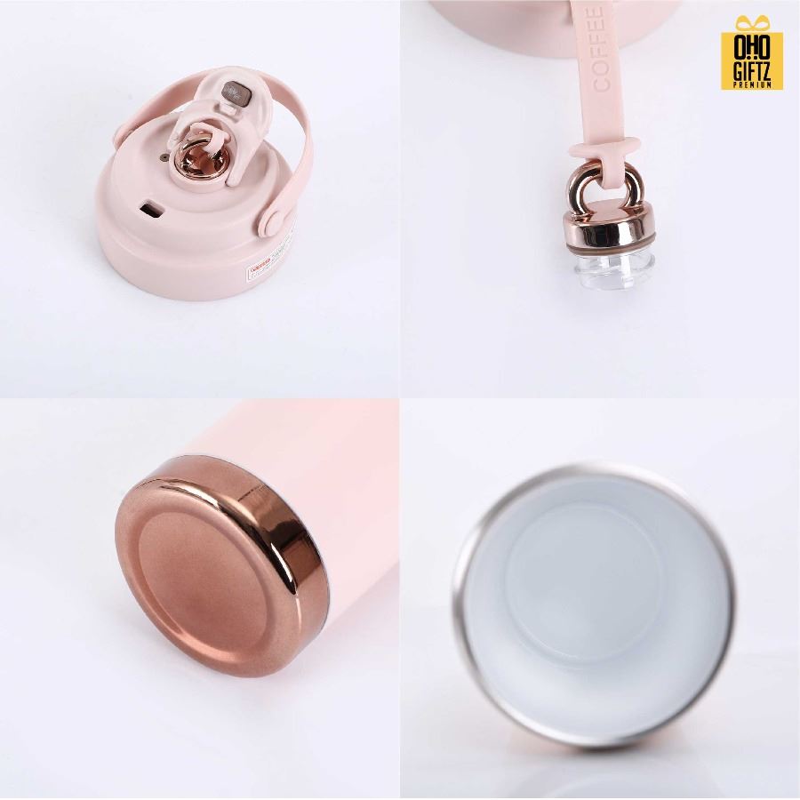 กระบอกสแตนเลส 304 ด้านในเคลือบเซรามิค สกรีนโลโก้ ทำเป็นของพรีเมี่ยมได้