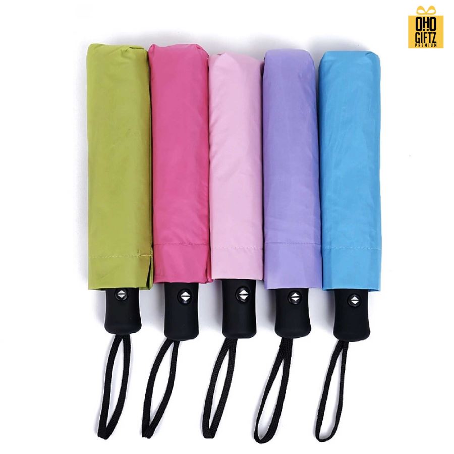 ร่มพับได้ 3 ตอนเปิดอัตโนมัติ สกรีนโลโก้  ทำเป็นของพรีเมี่ยมได้