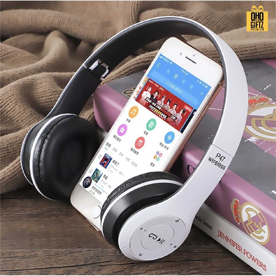 หูฟังบลูทูธแบบครอบหู Wireless Headphone สกรีนชื่อ สกรีนโลโก้ ทำเป็นของพรีเมี่ยมได้ 