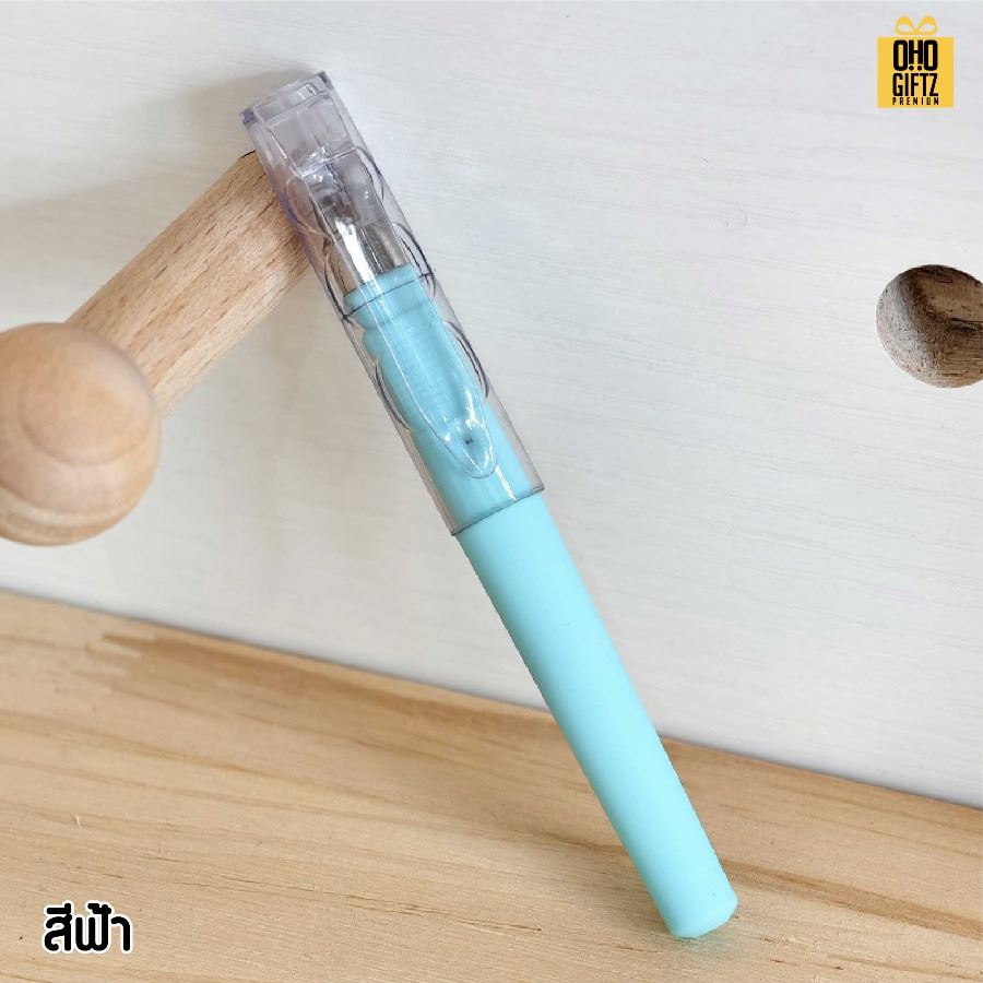 ปากกาเจล มีฝาปิด สกรีนชื่อ สกรีนโลโก้ ทำเป็นของพรีเมี่ยมได้