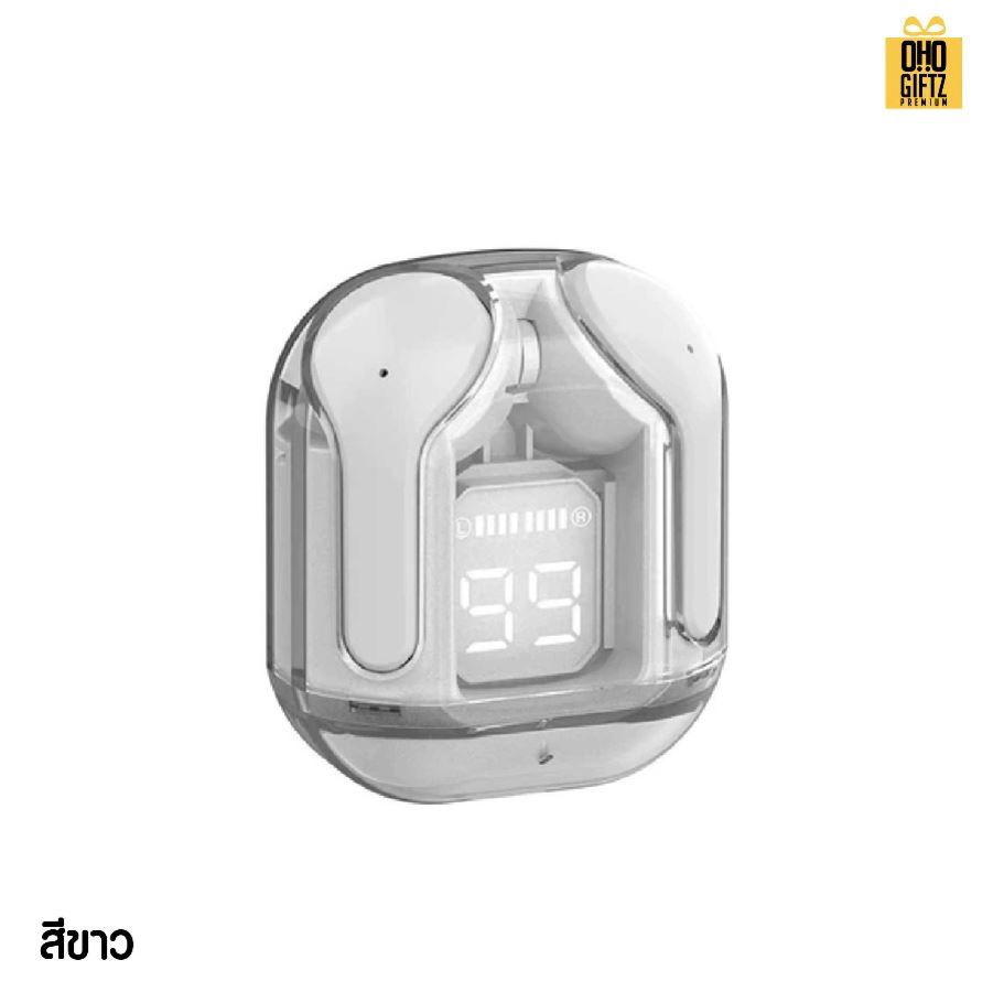 หูฟังบลูทูธไร้สาย หูฟังลูทูธ หูฟัง TWS กันน้ำ IPX5 เสียงดีมาก HiFi มินิน่ารัก มีไมโครโฟน บลูทูธเวอร์ชัน 5.3 ล่าสุด สกรีนชื่อ สกรีนโลโก้ ทำเป็นของพรีเมี่ยมได้ 