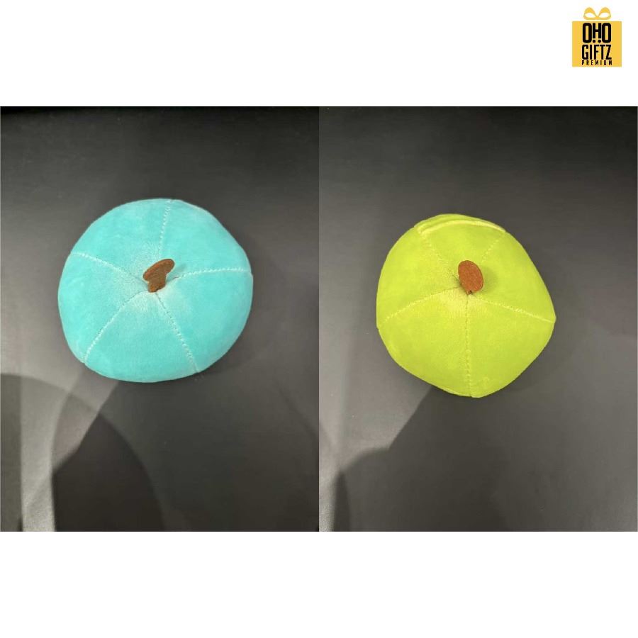 ตุ๊กตาลูกแอ๊ปเปิ้ล สกรีนโลโก้ ทำเป็นของพรีเมี่ยมได้ 