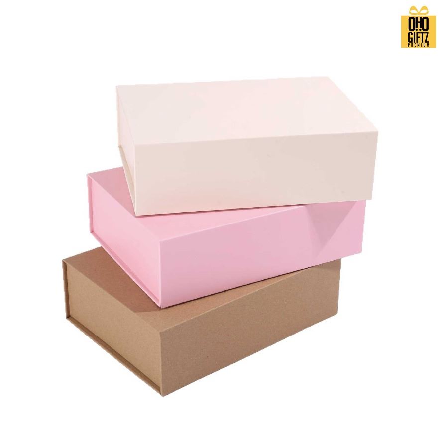 กล่องของขวัญพับได้ สกรีนชื่อ สกรีนโลโก้ ทำเป็นของพรีเมี่ยมได้