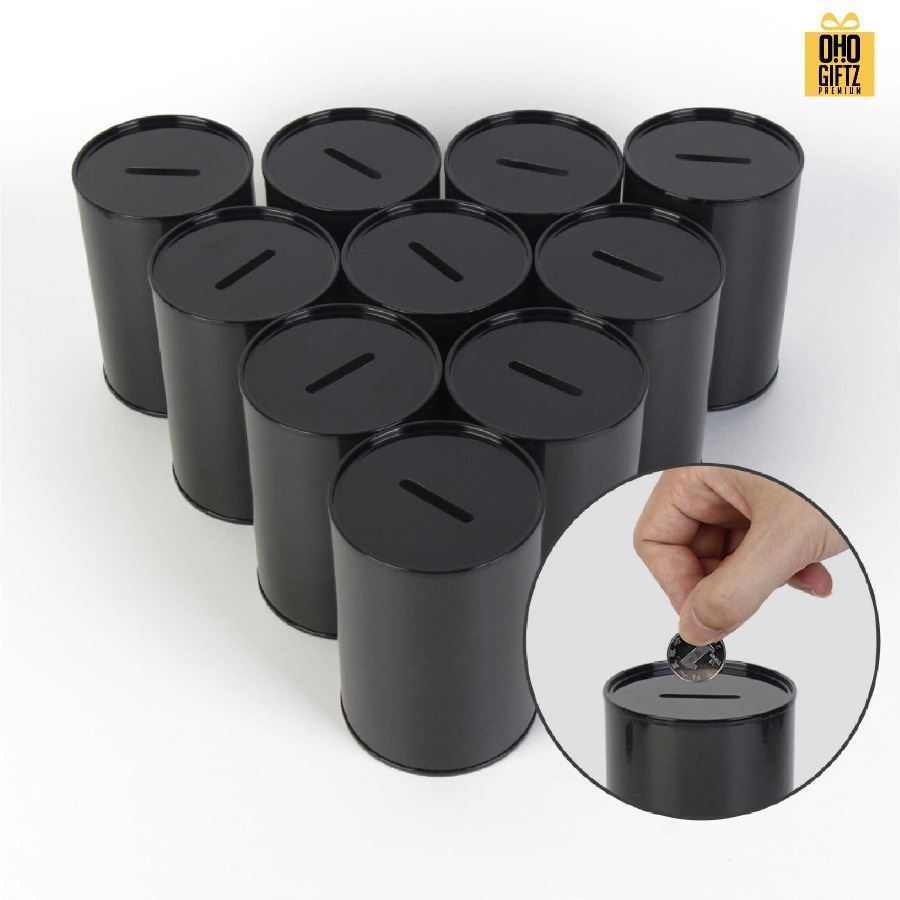 กระปุกออมสินทรงกลม พิมพ์ลายได้ตามต้องการ สกรีนโลโก้ ทำเป็นของพรีเมี่ยม ของชำร่วยได้