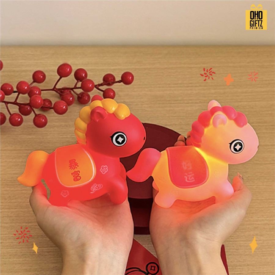 โคมไฟปีม้าโชคดี สกรีนโลโก้ ทำเป็นของพรีเมี่ยม ของที่ระลึกได้