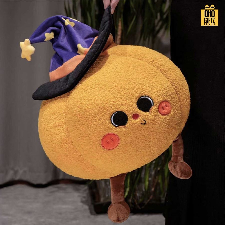 หมอนตุ๊กตาฮาโลวีน สกรีนโลโก้ ทำเป็นของพรีเมี่ยมได้ 