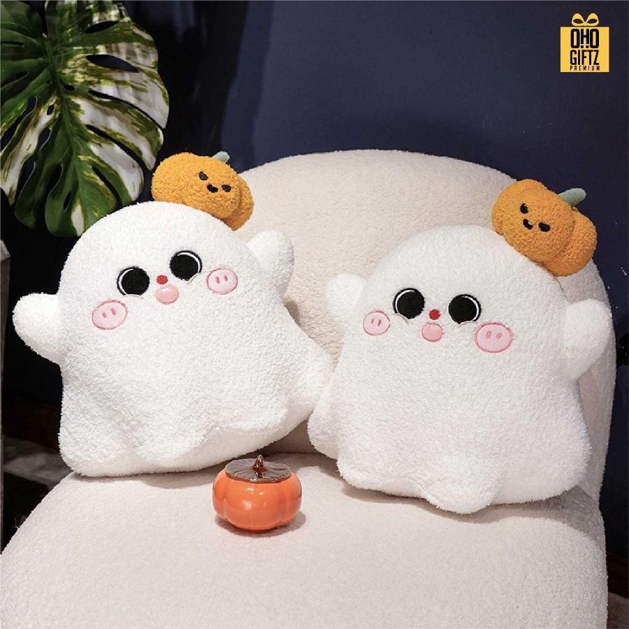 หมอนตุ๊กตาฮาโลวีน สกรีนโลโก้ ทำเป็นของพรีเมี่ยมได้ 