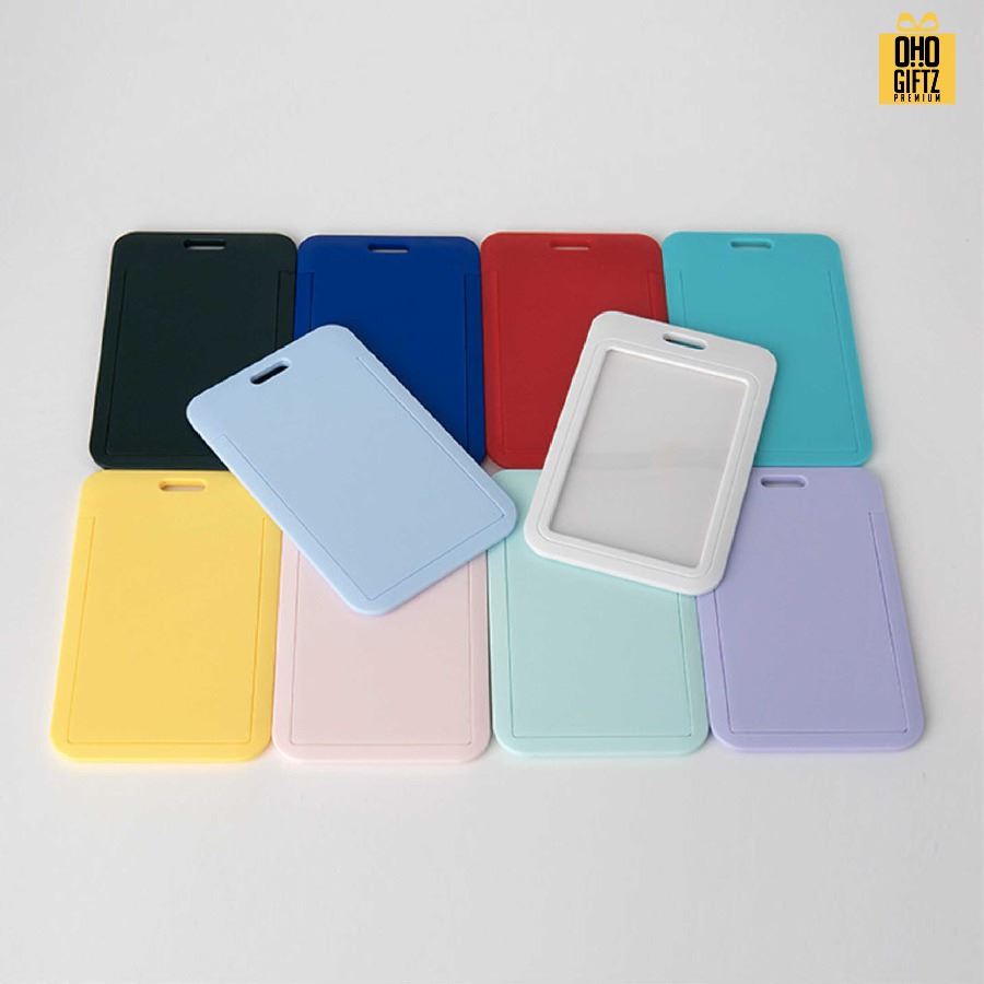 ที่ใส่บัตรพนักงาน PVC มีหลายสีให้เลือก สกรีนโลโก้ ทำของพรีเมี่ยมได้