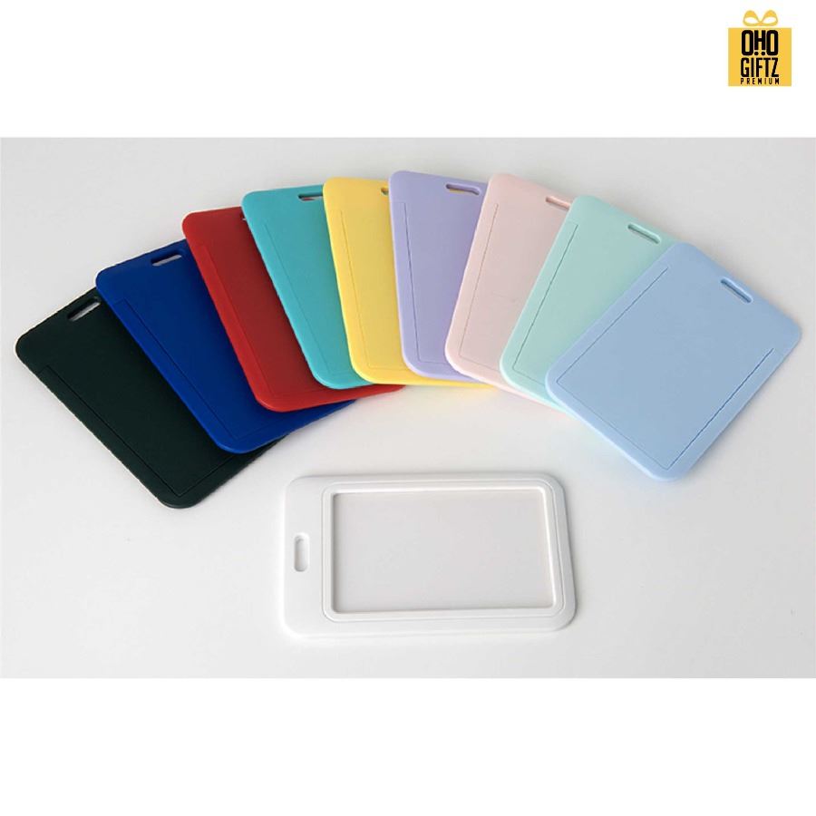 ที่ใส่บัตรพนักงาน PVC มีหลายสีให้เลือก สกรีนโลโก้ ทำของพรีเมี่ยมได้