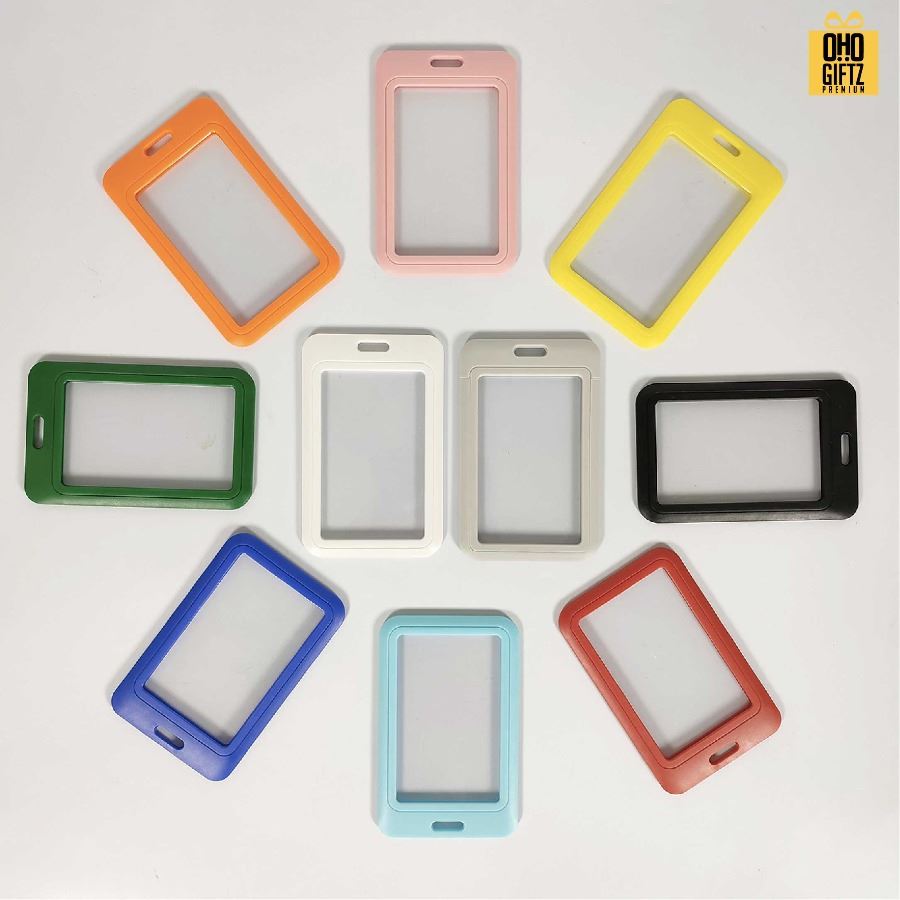 ที่ใส่บัตรพนักงาน PVC มีหลายสีให้เลือก สกรีนโลโก้ ทำของพรีเมี่ยมได้