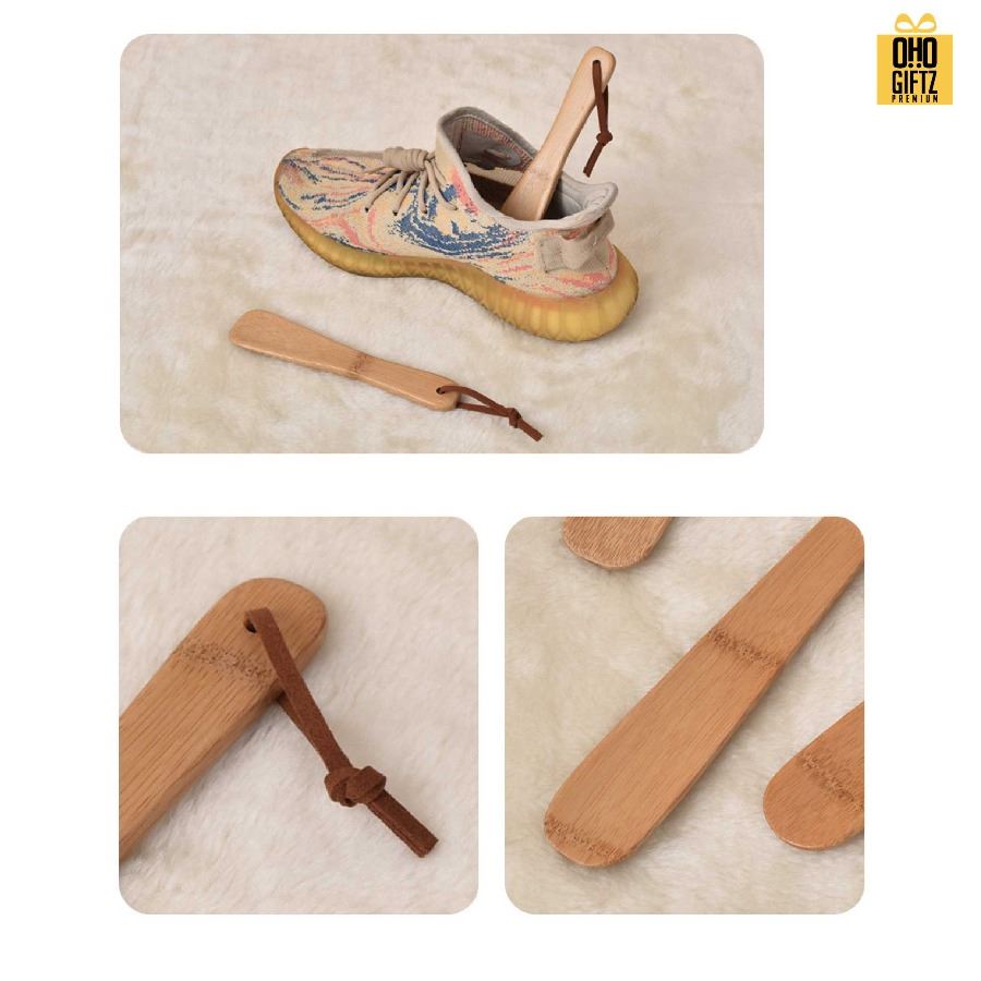 ที่ใส่รองเท้าไม้ไผ่ สกรีนโลโก้ ทำเป็นของพรีเมี่ยมได้