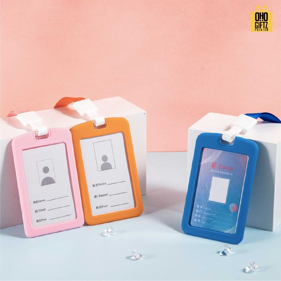 ที่ใส่บัตรพนักงานซิลิโคน สกรีนโลโก้ ทำเป็นของพรีเมี่ยม ของชำร่วยได้