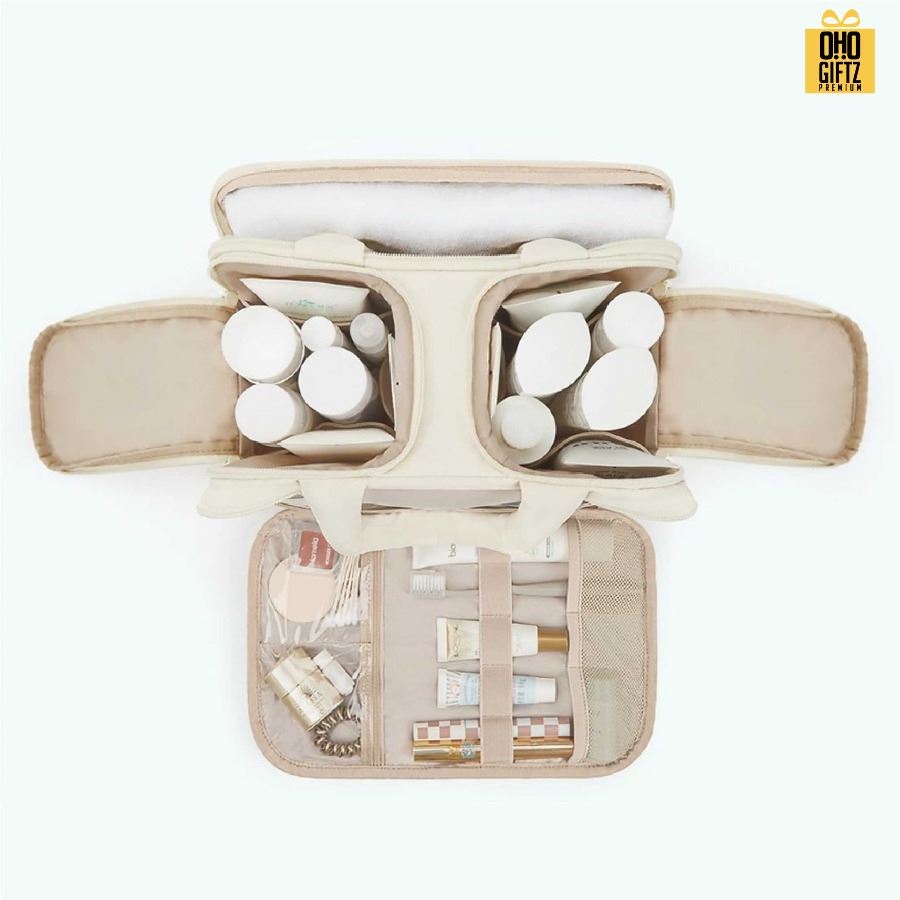 กระเป๋าใส่เครื่องสำอาง อุปกรณ์อาบน้ำ สกรีนโลโก้ ทำเป็นของพรีเมี่ยมได้