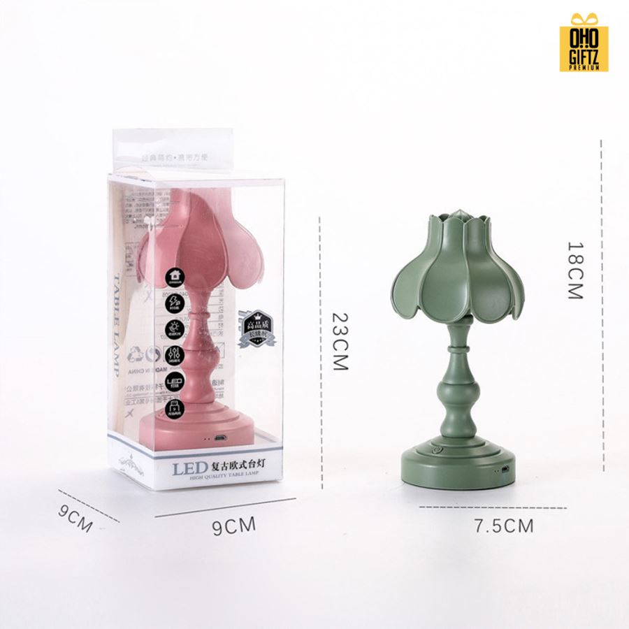 โคมไฟรีโทรสีพาสเทลชาร์จ USB สกรีนโลโก้ ทำเป็นของพรีเมี่ยม ของที่ระลึกได้