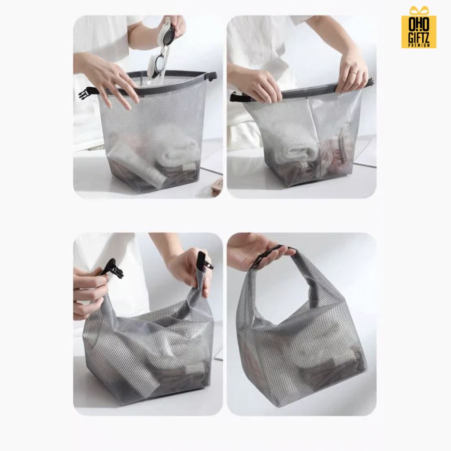 กระเป๋าเก็บของเก็บเครื่องสำอางกันน้ำ PVC  สกรีนโลโก้ ทำเป็นของพรีเมี่ยม