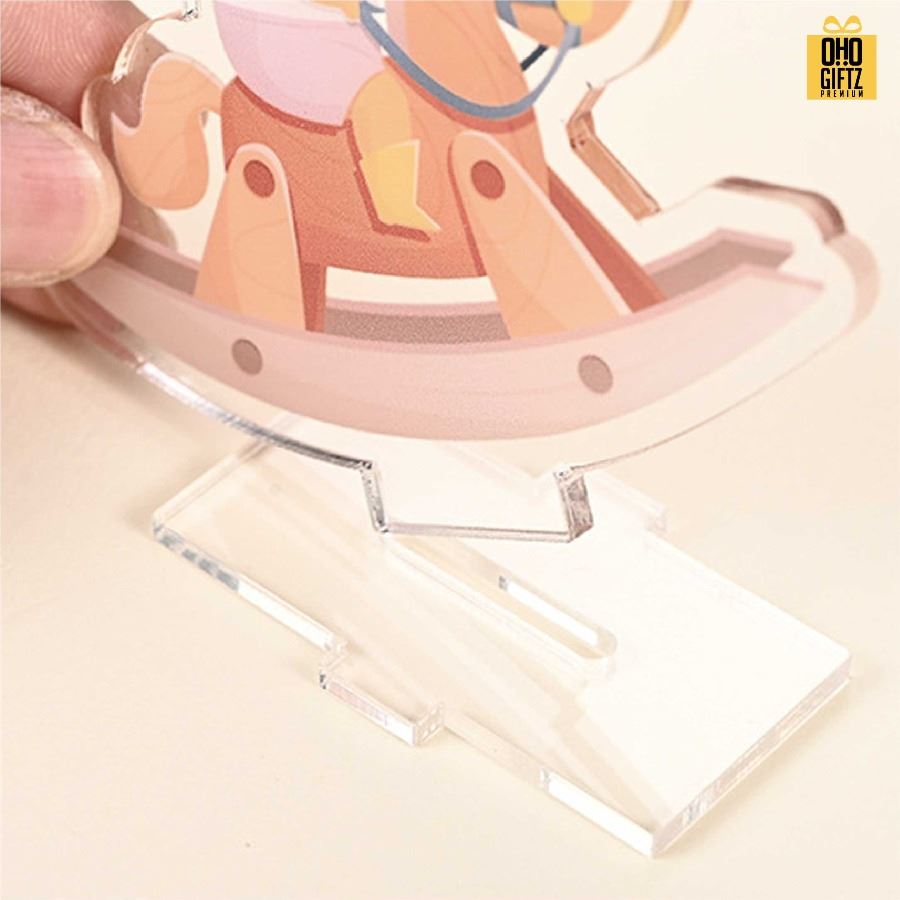 รับผลิต Standy อะคริลิคจิ๋วตั้งโต๊ะ สกรีนชื่อ สกรีนโลโก้ ทำเป็นของพรีเมี่ยมได้