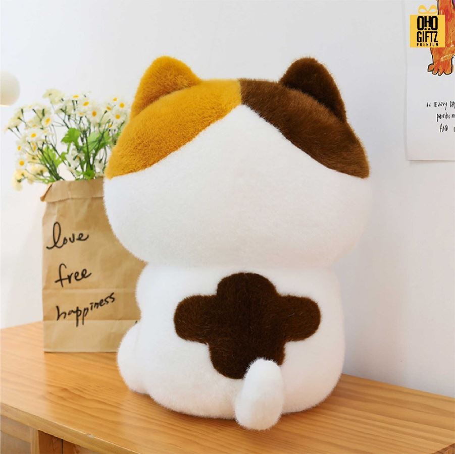 ตุ๊กตาแมวน่ารัก สกรีนโลโก้ ทำเป็นของพรีเมี่ยมได้ 