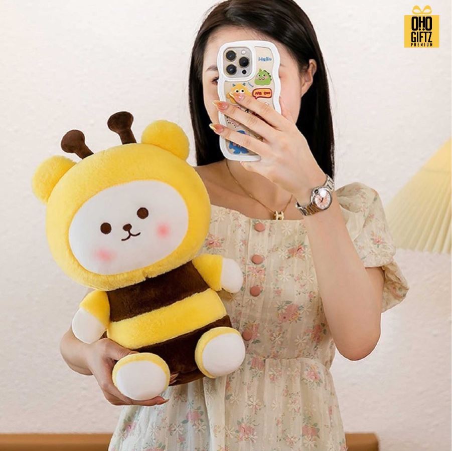 ตุ๊กตาผึ้งน้อยน่ารัก มีหลายขนาด สกรีนโลโก้ ทำเป็นของพรีเมี่ยมได้ 