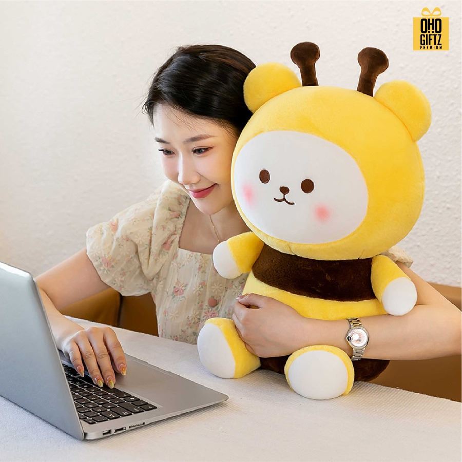 ตุ๊กตาผึ้งน้อยน่ารัก มีหลายขนาด สกรีนโลโก้ ทำเป็นของพรีเมี่ยมได้ 