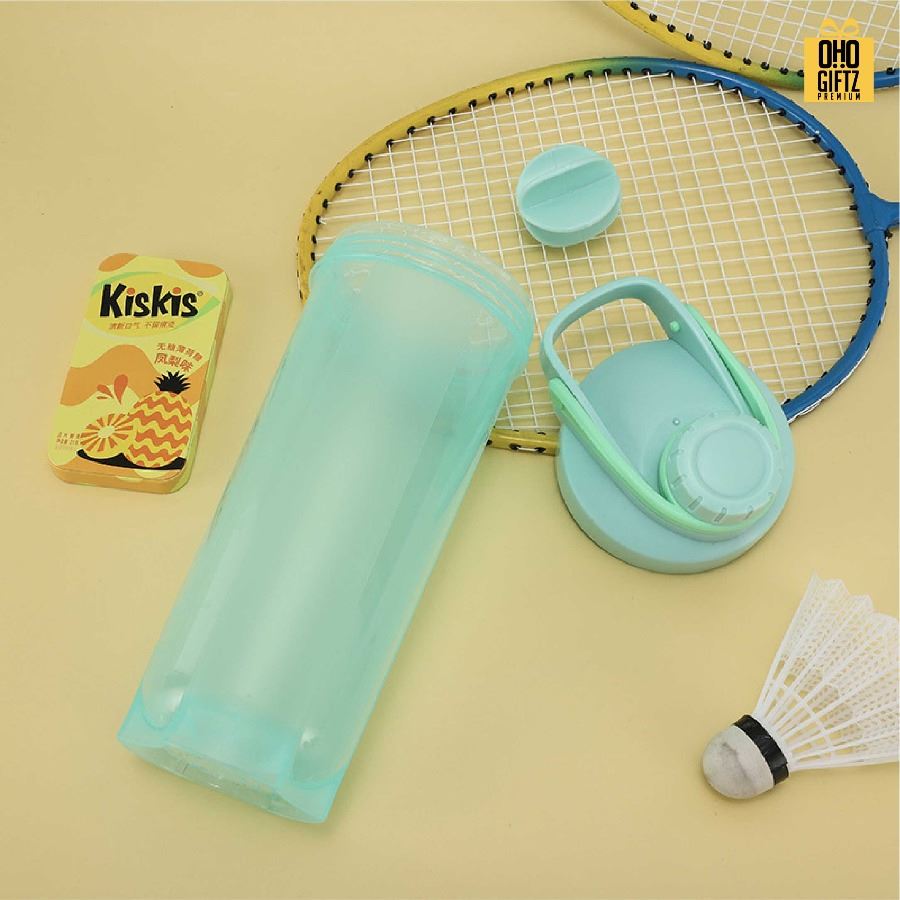 ถ้วยโปรตีนเชคสีพาสเทล สกรีนโลโก้ ทำเป็นของพรีเมี่ยมได้