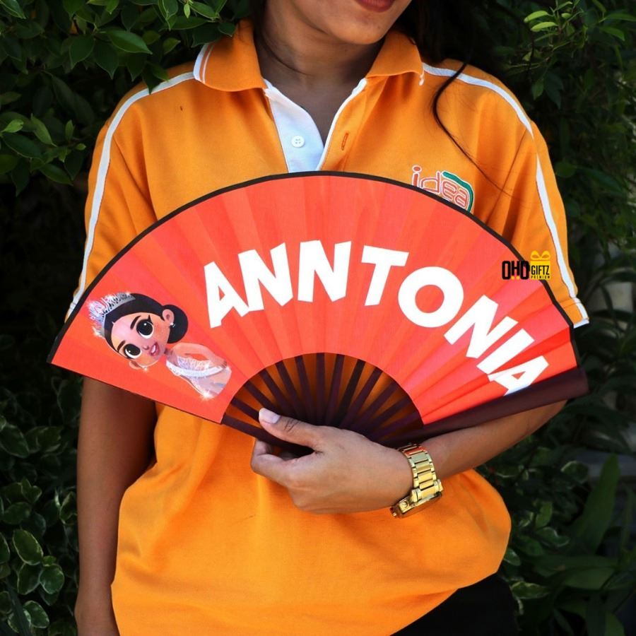 พัดจีน สกรีนภาพ ทำเป็นสินค้าพรีเมี่ยม ของชำร่วย ของที่ระลึก