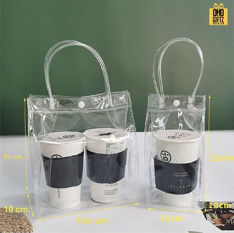 ถุง PVC ใส่ถ้วยเครื่องดื่ม ขนม สกรีนโลโก้ ทำเป็นของพรีเมี่ยม ของชำร่วย ของที่ระลึก