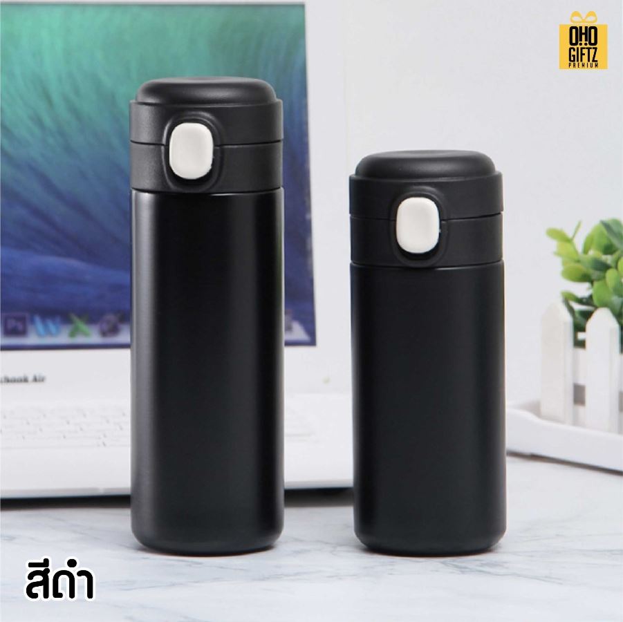 กระบอกสแตนเลสสีสวย สกรีนโลโก้ ทำเป็นของพรีเมี่ยมได้