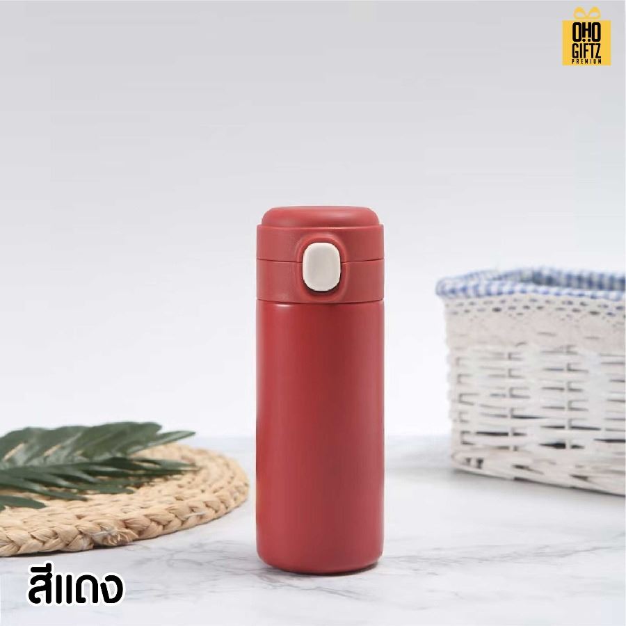 กระบอกสแตนเลสสีสวย สกรีนโลโก้ ทำเป็นของพรีเมี่ยมได้