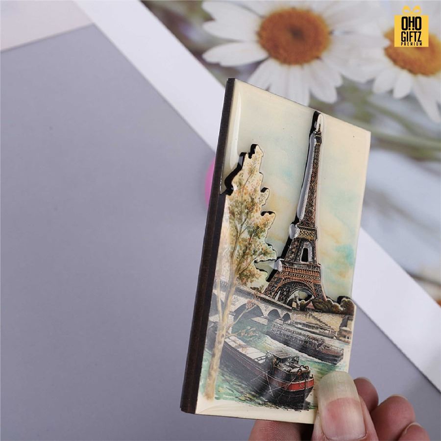 แม่เหล็กใส่ตู้เย็นไม้เคลือบเรซิ่น พิมพ์ภาพตามต้องการ รับผลิตพิมพ์ไม่จำกัดสี สกรีนโลโก้ ทำเป็นของพรีเมี่ยม ของชำร่วยได้