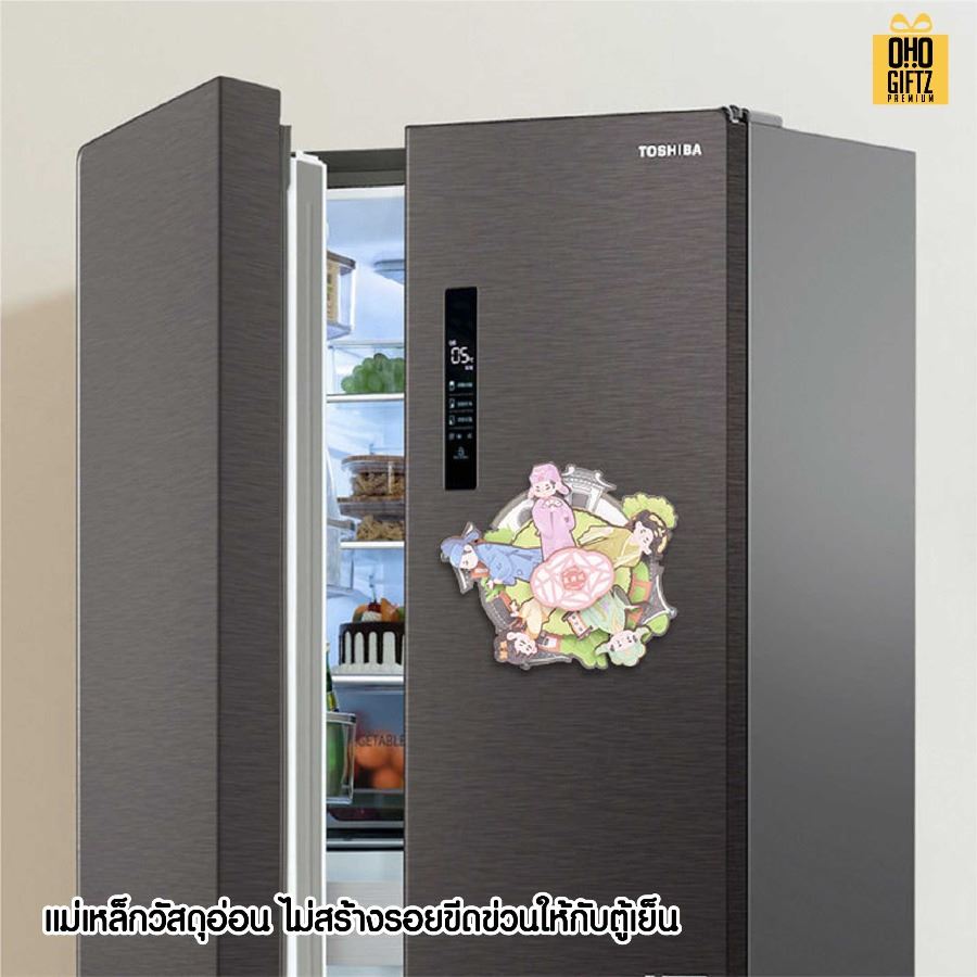 แม่เหล็กติดตู้เย็นไม้แบบ 3D ไดคัทตามต้องการ สกรีนโลโก้ ทำเป็นของพรีเมี่ยมได้