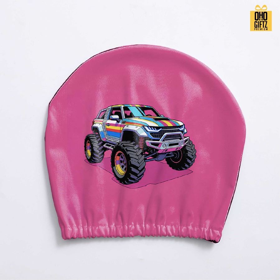 ผ้าคลุมหัวเบาะ พิมพ์ไม่จำกัดสี สกรีนโลโก้ ทำเป็นของพรีเมี่ยมได้