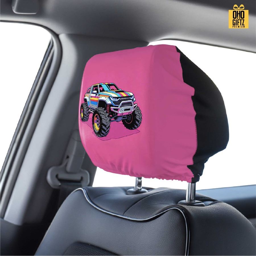 ผ้าคลุมหัวเบาะ พิมพ์ไม่จำกัดสี สกรีนโลโก้ ทำเป็นของพรีเมี่ยมได้