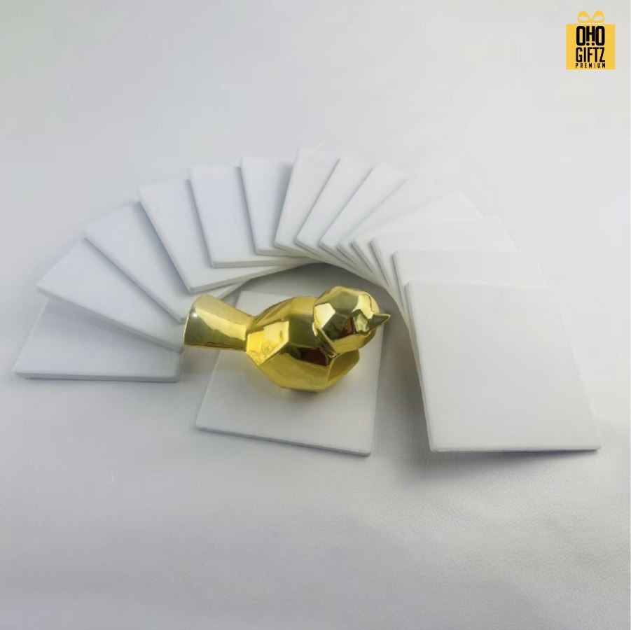 ที่รองแก้วเซรามิก พิมพ์ไม่จำกัดสี สกรีนโลโก้ได้ พิมพ์ภาพได้