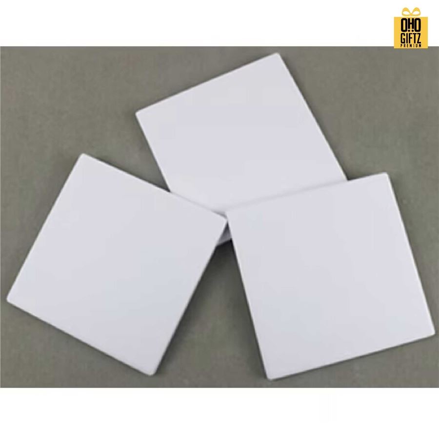 ที่รองแก้วเซรามิก พิมพ์ไม่จำกัดสี สกรีนโลโก้ได้ พิมพ์ภาพได้