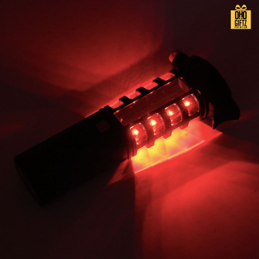 ไฟฉายเครื่องมือป้องกันฉุกเฉินไฟเตือน  สกรีนโลโก้ ทำเป็นของพรีเมี่ยมได้