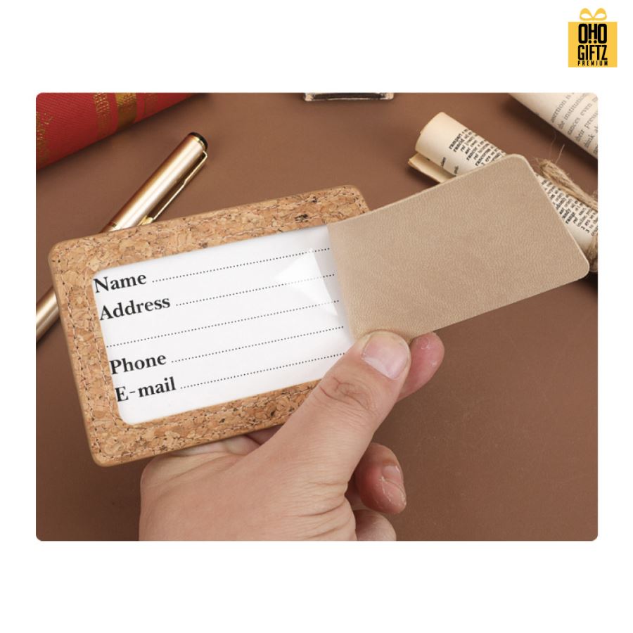 ป้ายแท็กไม้ก๊อก สกรีนโลโก้ ทำเป็นของพรีเมี่ยมได้