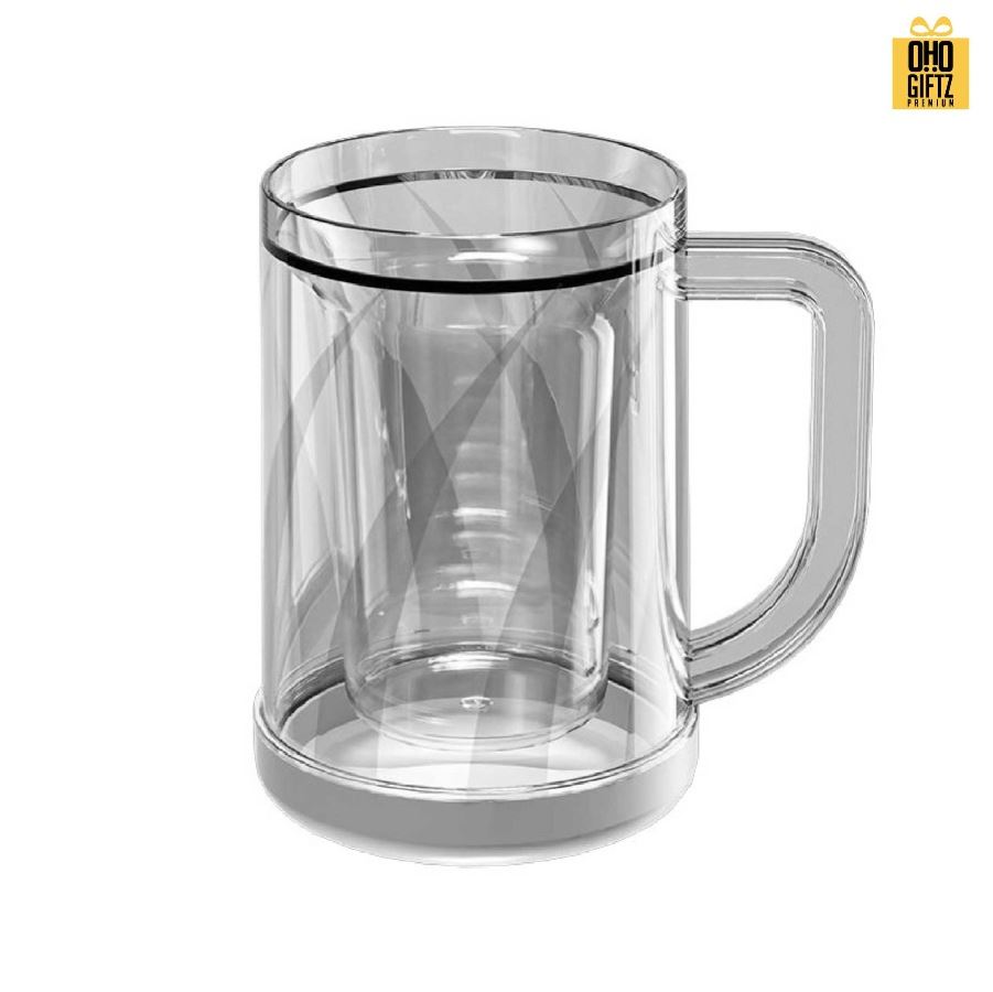 ถ้วยน้ำแข็ง 2 ชั้น ให้ความเย็นโดยรสชาติไม่เปลี่ยน สกรีนโลโก้  ทำเป็นของพรีเมี่ยมได้