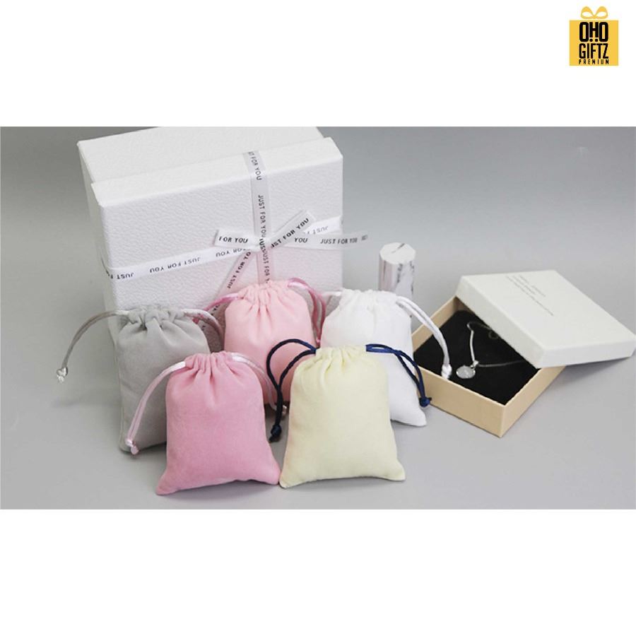 ถุงผ้ากำมะหยี่ สกรีนโลโก้ไม่จำกัดสี สกรีนโลโก้ ทำเป็นของพรีเมี่ยมได้